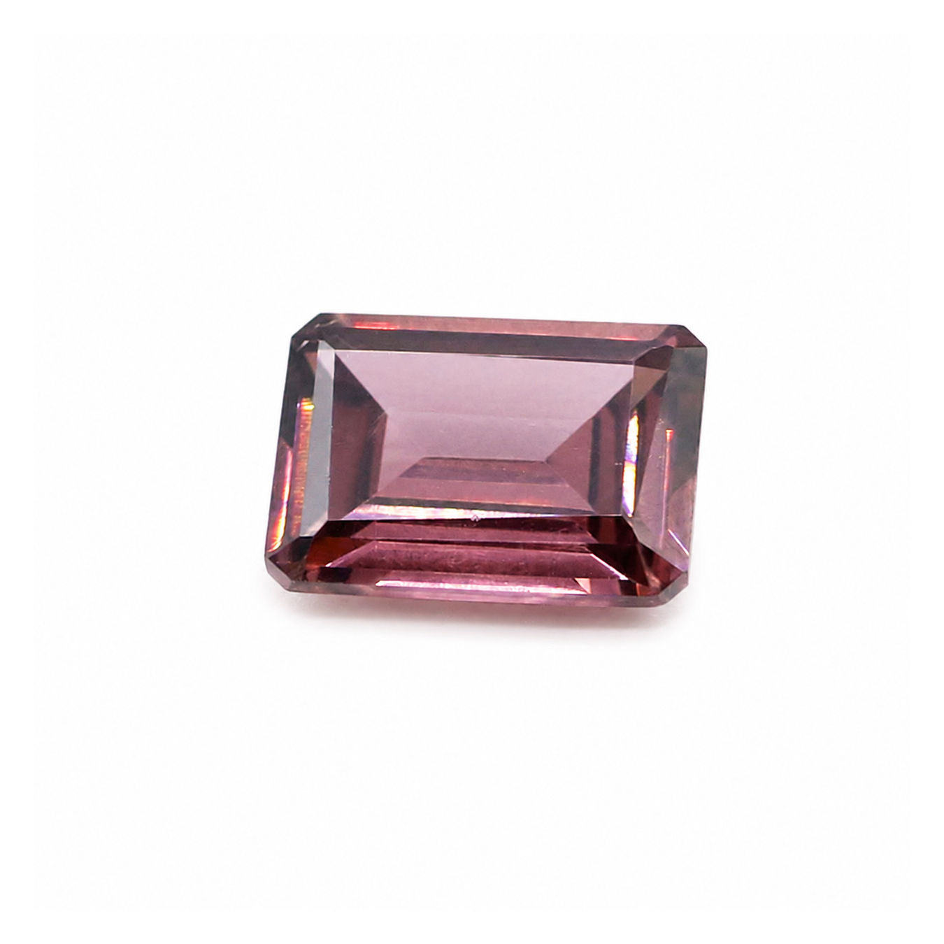Cubic Zirconia (Rhodolite Color) Octagon Faceted