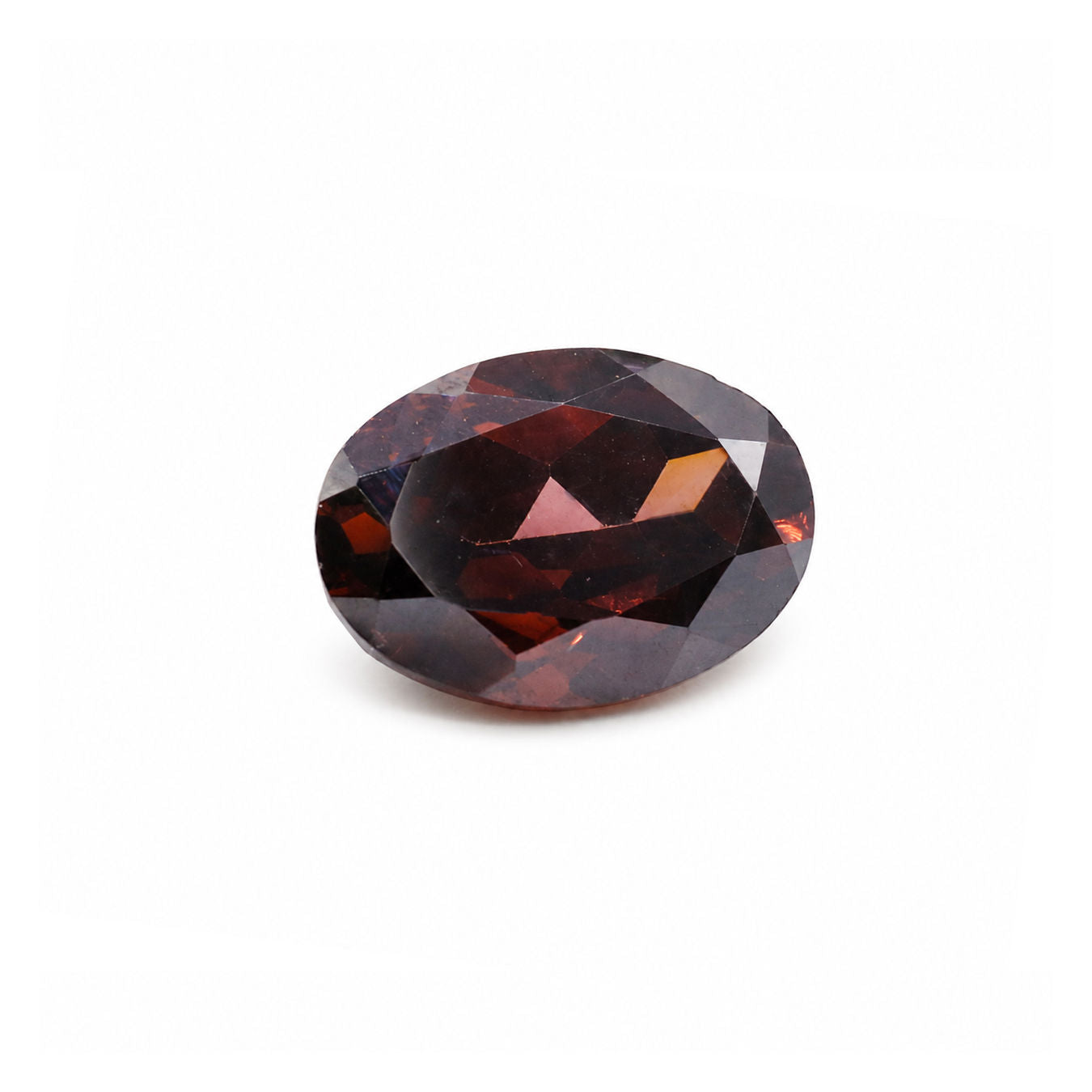 Cubic Zirconia (Rhodolite Color) Oval Faceted