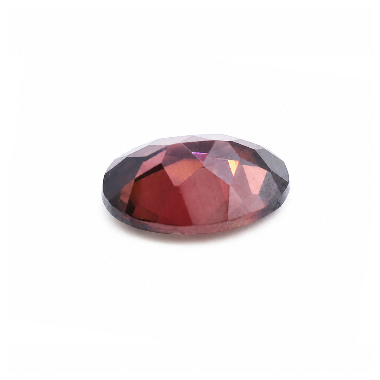 Cubic Zirconia (Rhodolite Color) Oval Faceted