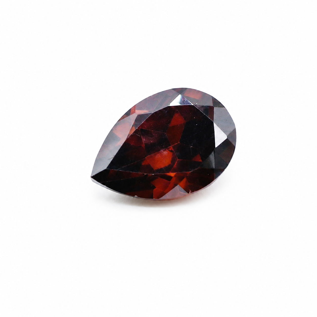 Cubic Zirconia (Rhodolite Color) Pear Faceted