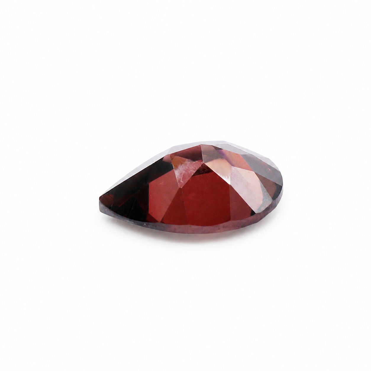 Cubic Zirconia (Rhodolite Color) Pear Faceted