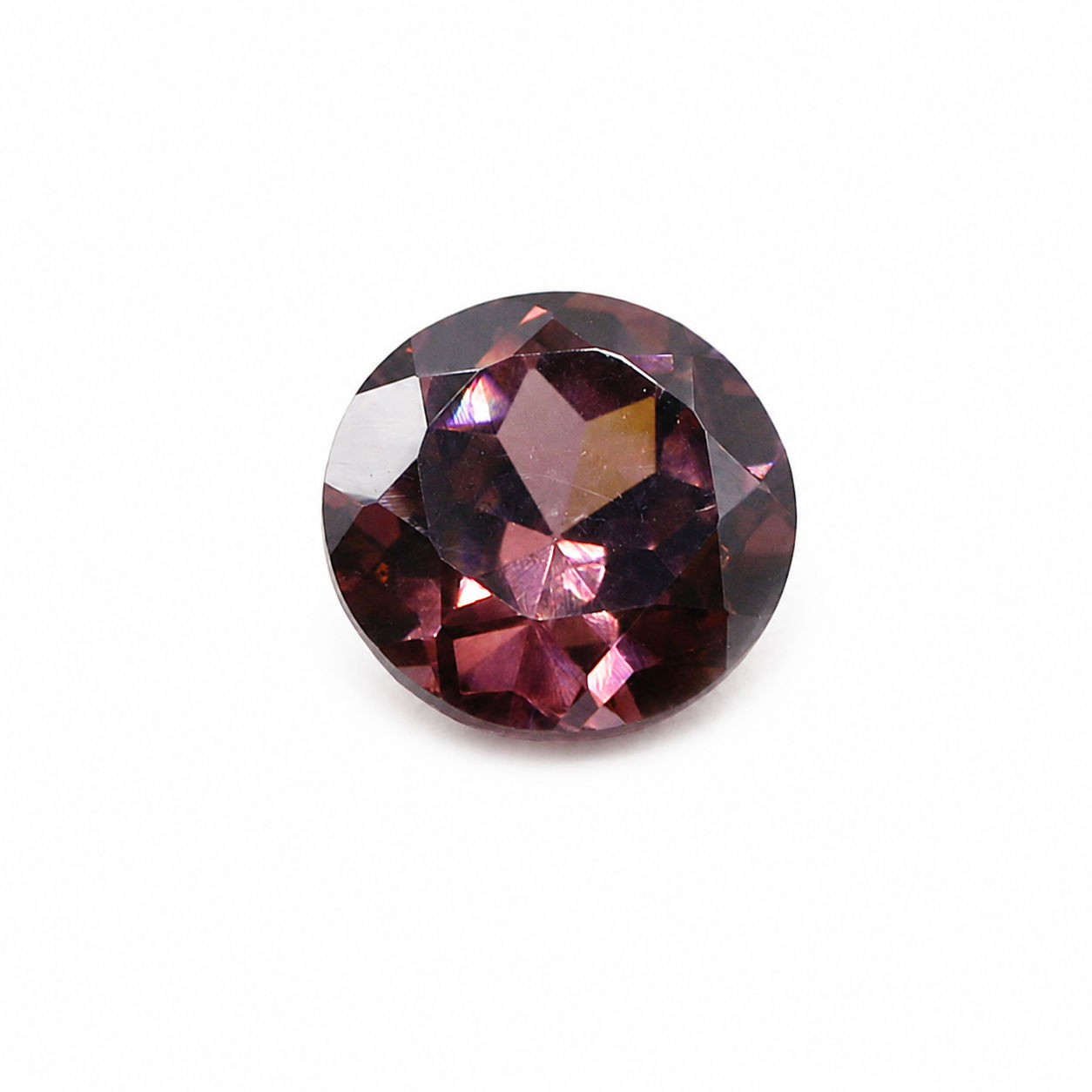 Cubic Zirconia (Rhodolite Color) Round Faceted