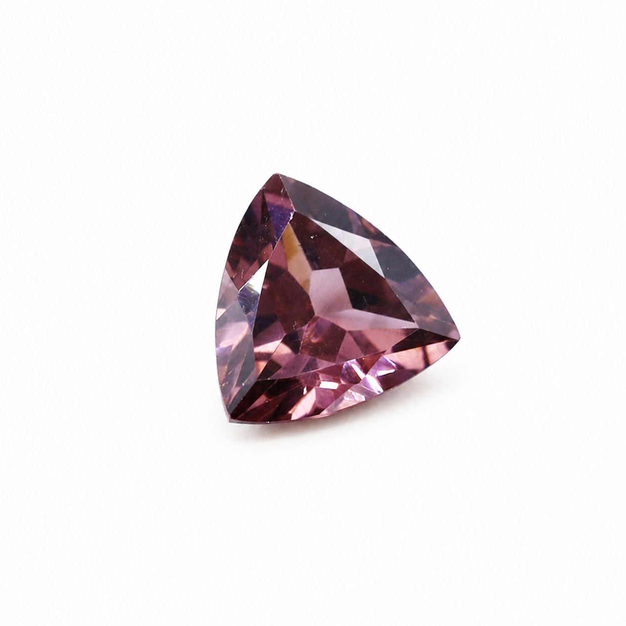 Cubic Zirconia (Rhodolite Color) Trillion Faceted