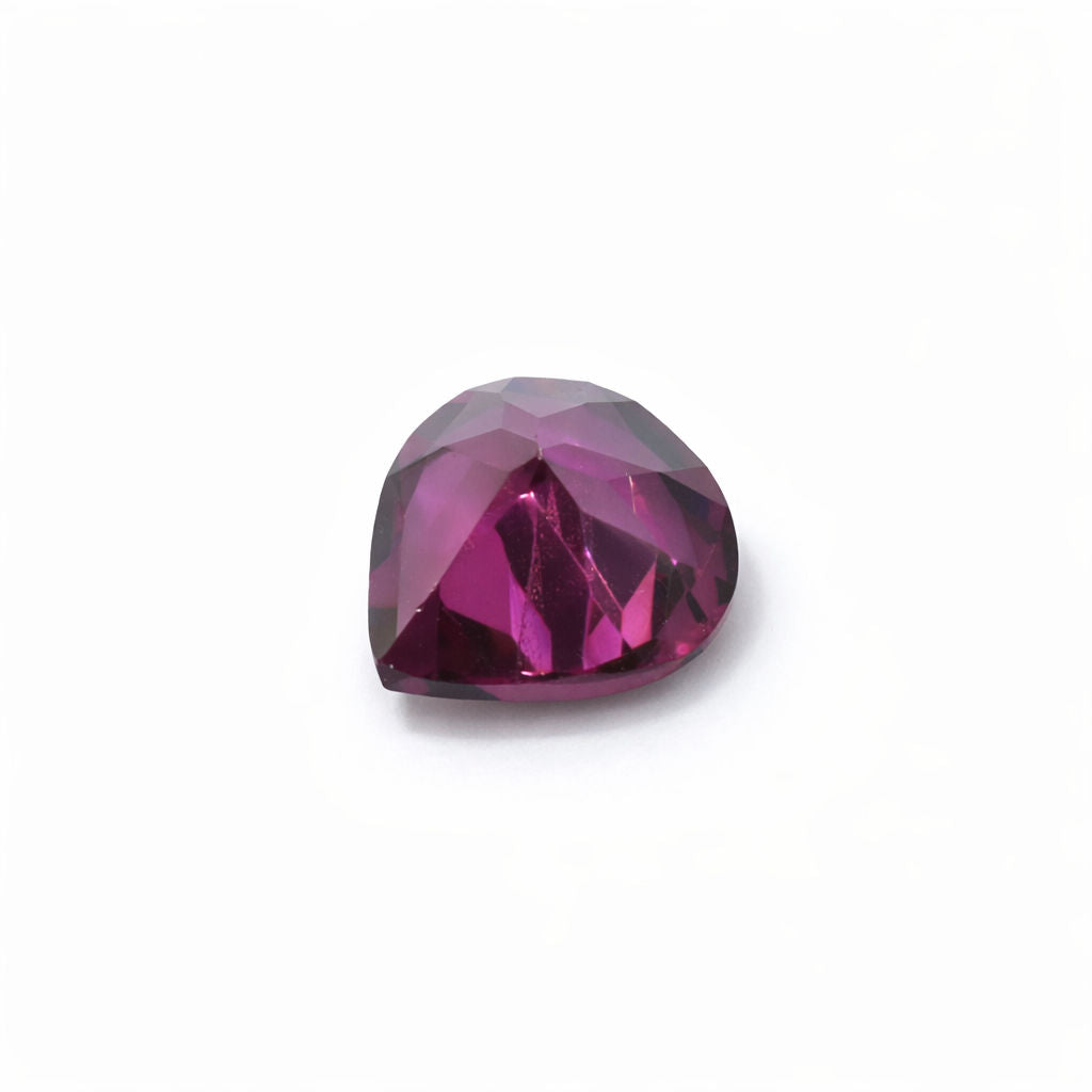 Rhodolite Heart Shape Faceted