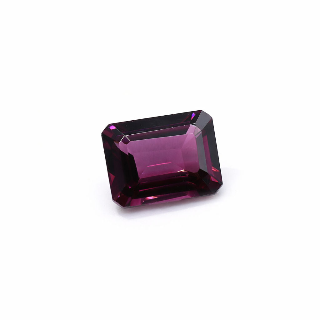 Rhodolite Octagon Faceted
