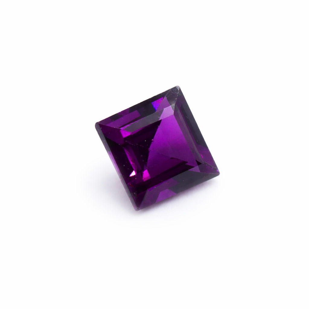 Rhodolite Square Faceted