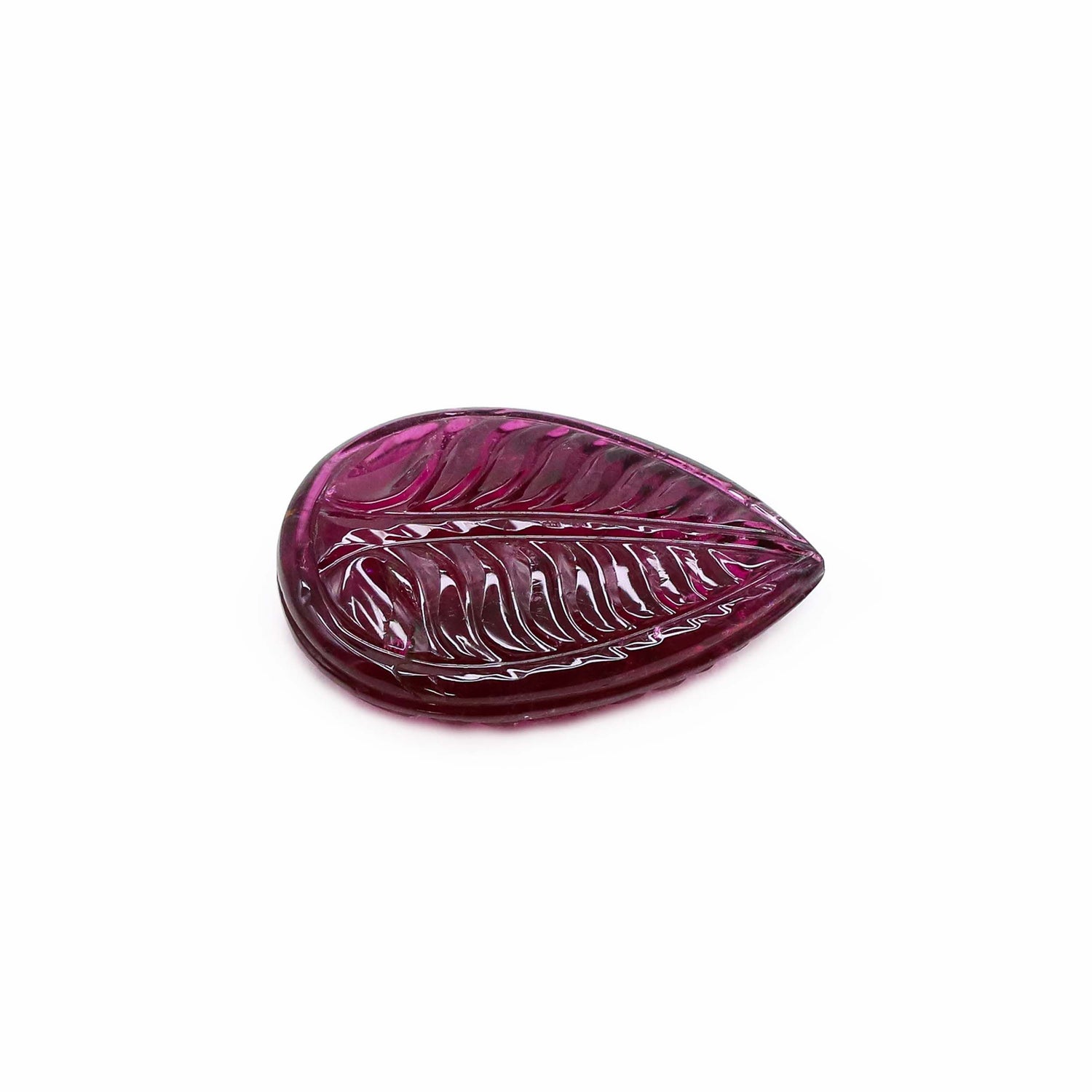 Rubellite Tourmaline 25x17mm Carved Pears
