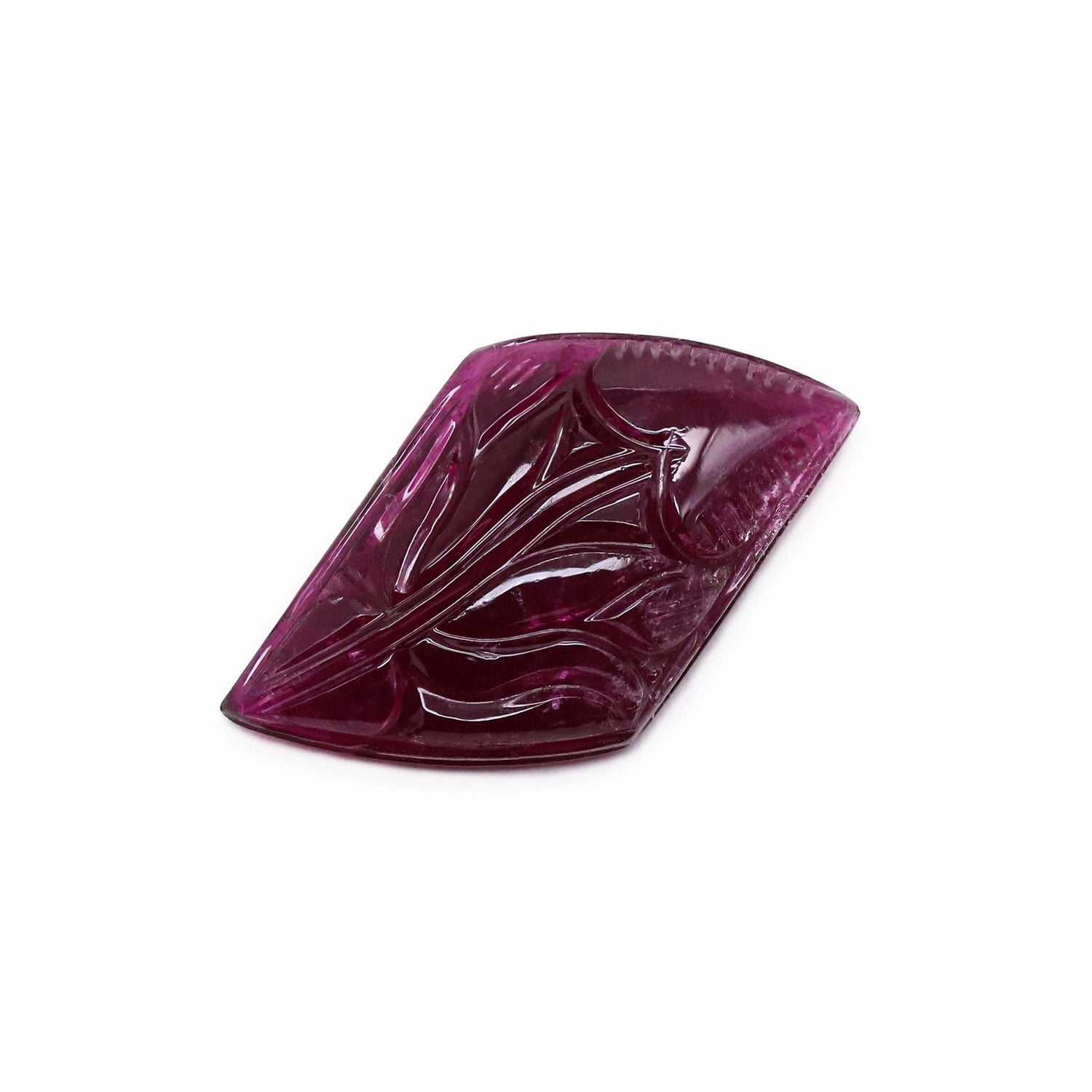 Rubellite Tourmaline 26.50x13.50mm Carved Fancy Cabochon