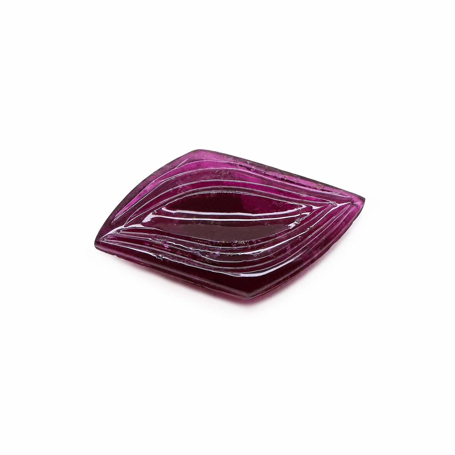 Rubellite Tourmaline 26.50x13.50mm Carved Fancy Cabochon