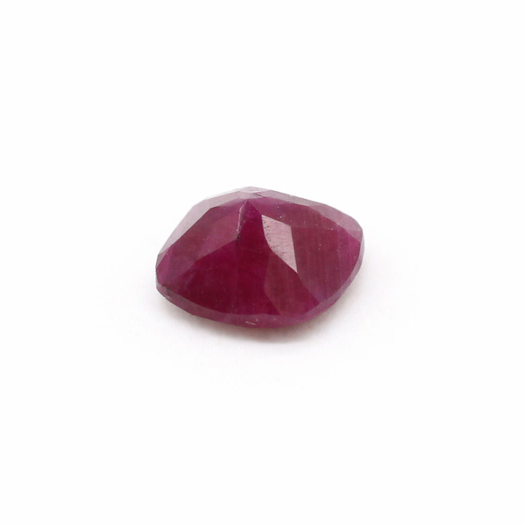Natural Ruby (India) (Untreated) Cushion Faceted