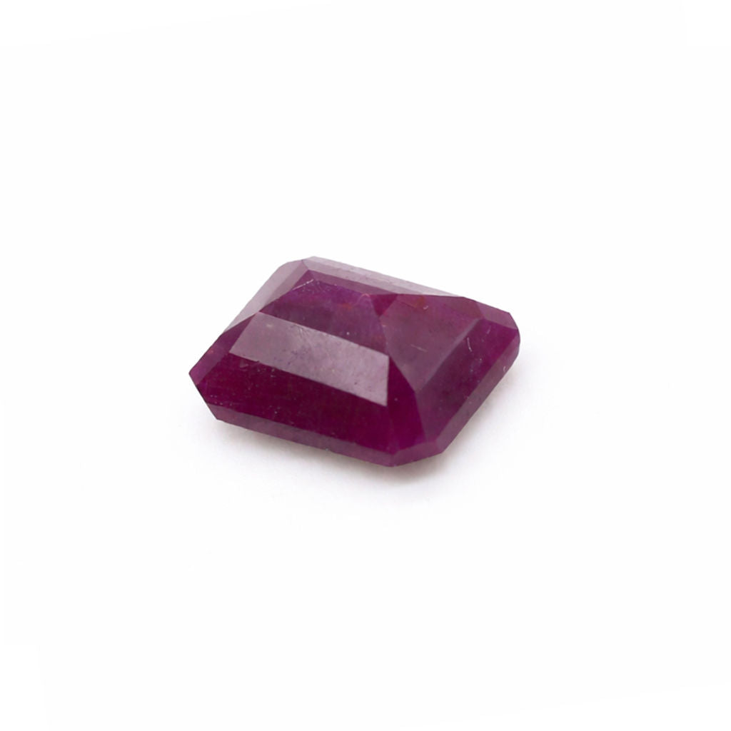 Natural Ruby (India) (Untreated) Octagon Faceted