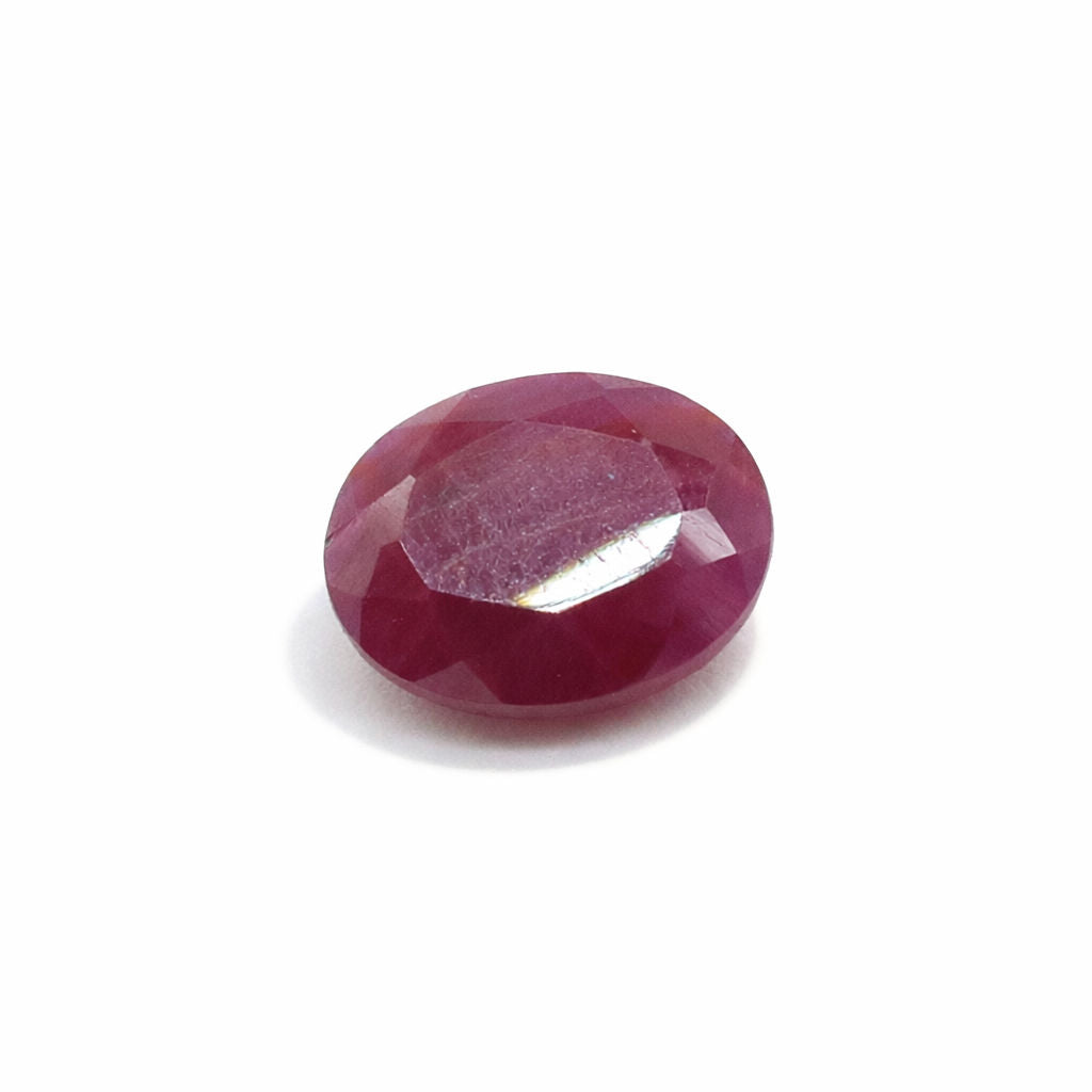 Natural Ruby (India) (Untreated) Oval Faceted