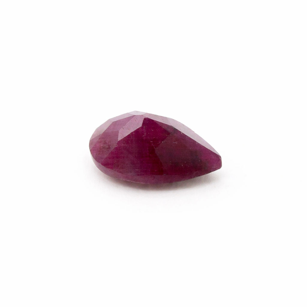 Natural Ruby (India) (Untreated) Pear Faceted