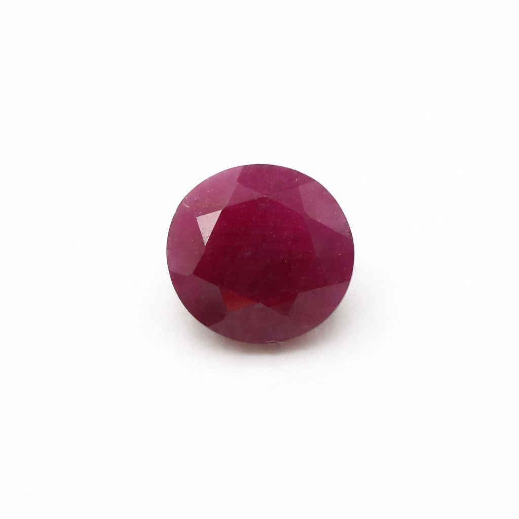 Natural Ruby (India) (Untreated) Round Faceted