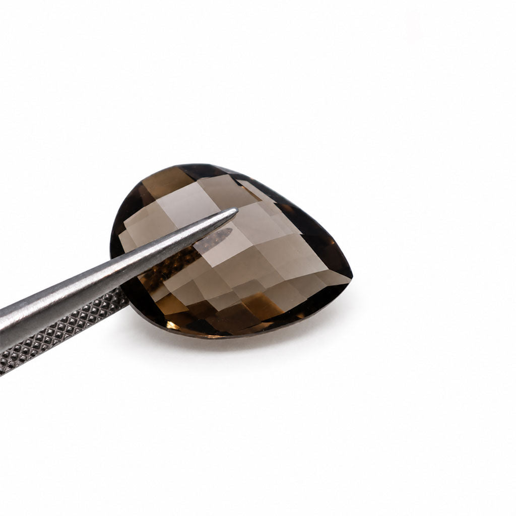 Smoky Quartz Pear Briolette