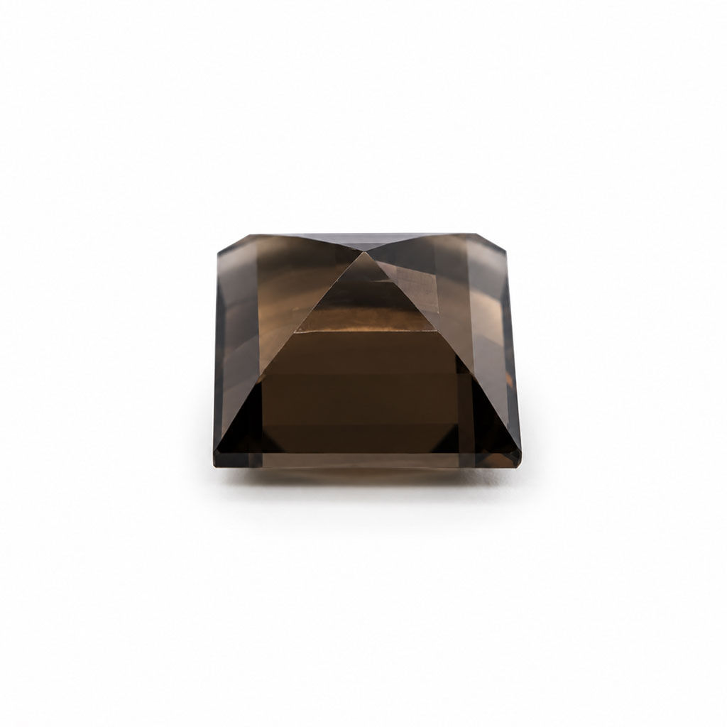 Smoky Quartz Square Faceted