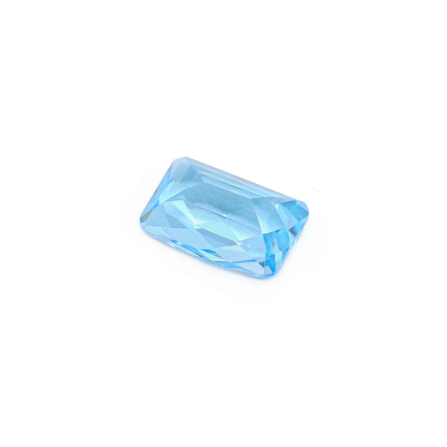 Swiss Blue Topaz 12x8mm Octagon Checkerboard