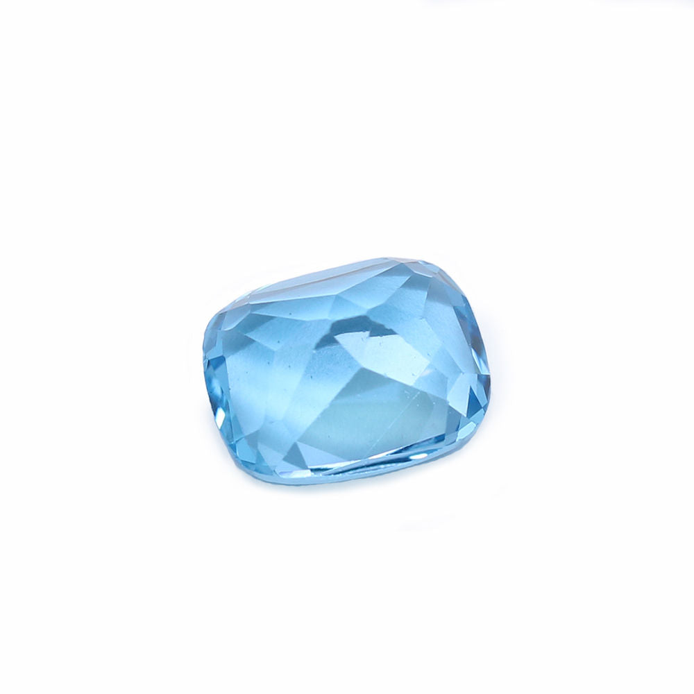 Swiss Blue Topaz 12x10mm Elongated Cushion Faceted
