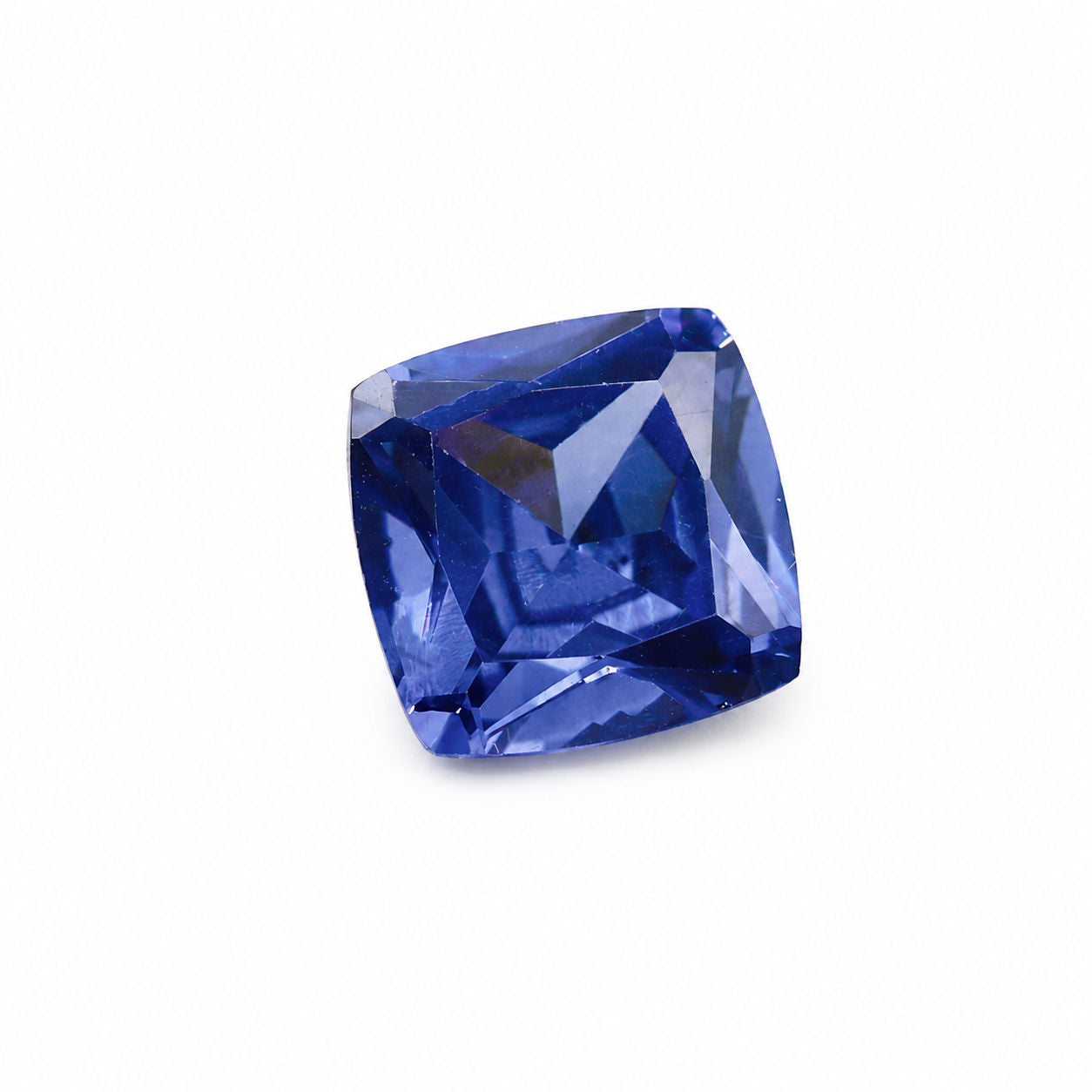 Cubic Zirconia (Tanzanite Color) Cushion Faceted