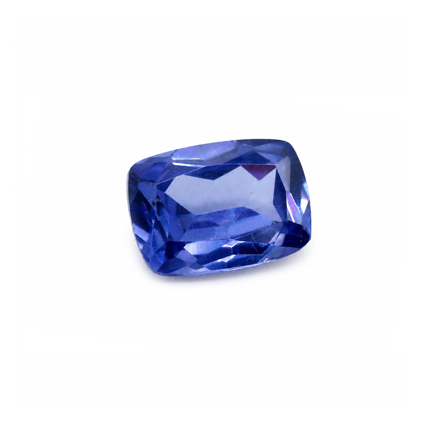 Cubic Zirconia (Tanzanite Color) Elongated Cushion Faceted