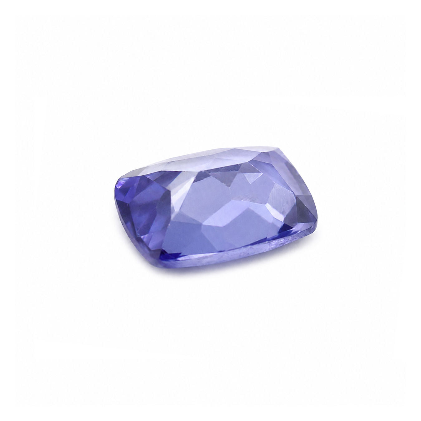 Cubic Zirconia (Tanzanite Color) Elongated Cushion Faceted