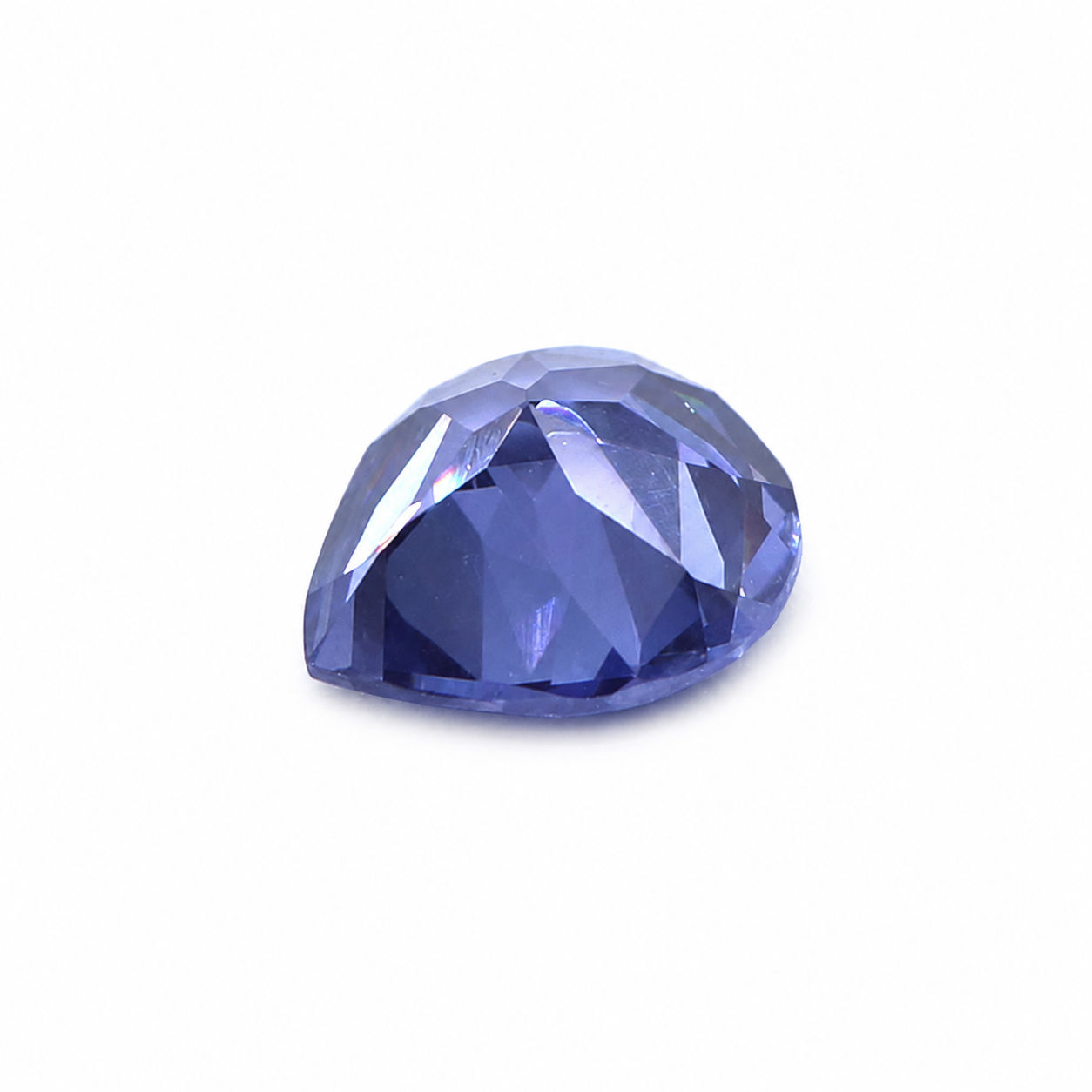 Cubic Zirconia (Tanzanite Color) Heart Shape Faceted