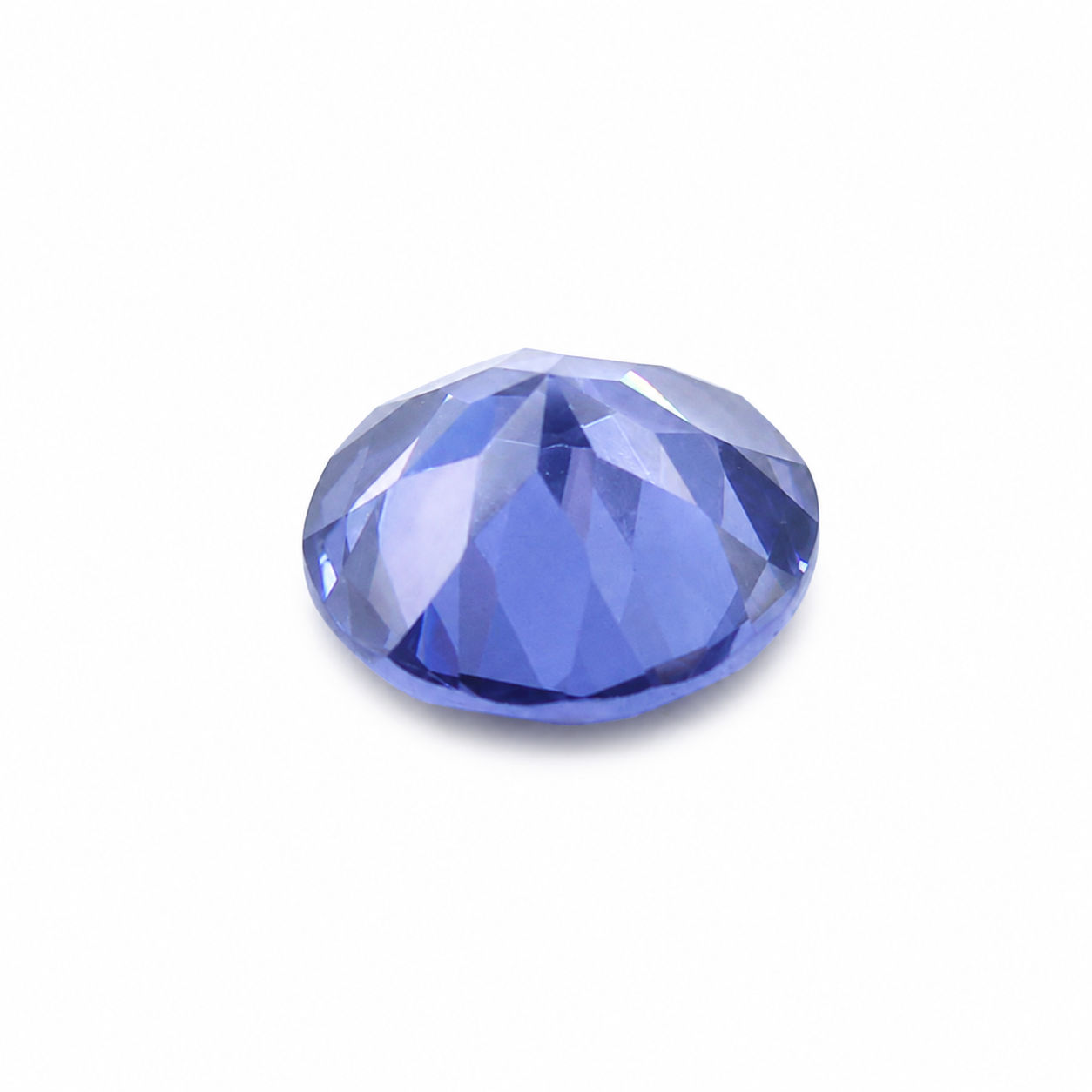 Cubic Zirconia (Tanzanite Color) Round Faceted