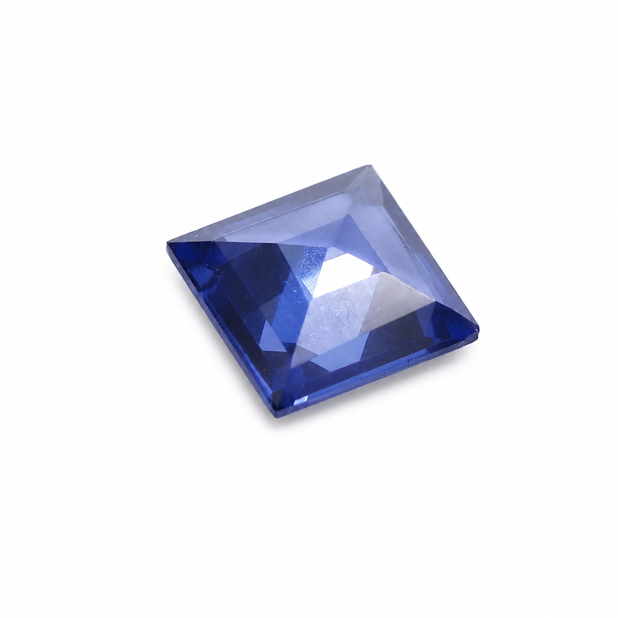 Cubic Zirconia (Tanzanite Color) Square Faceted