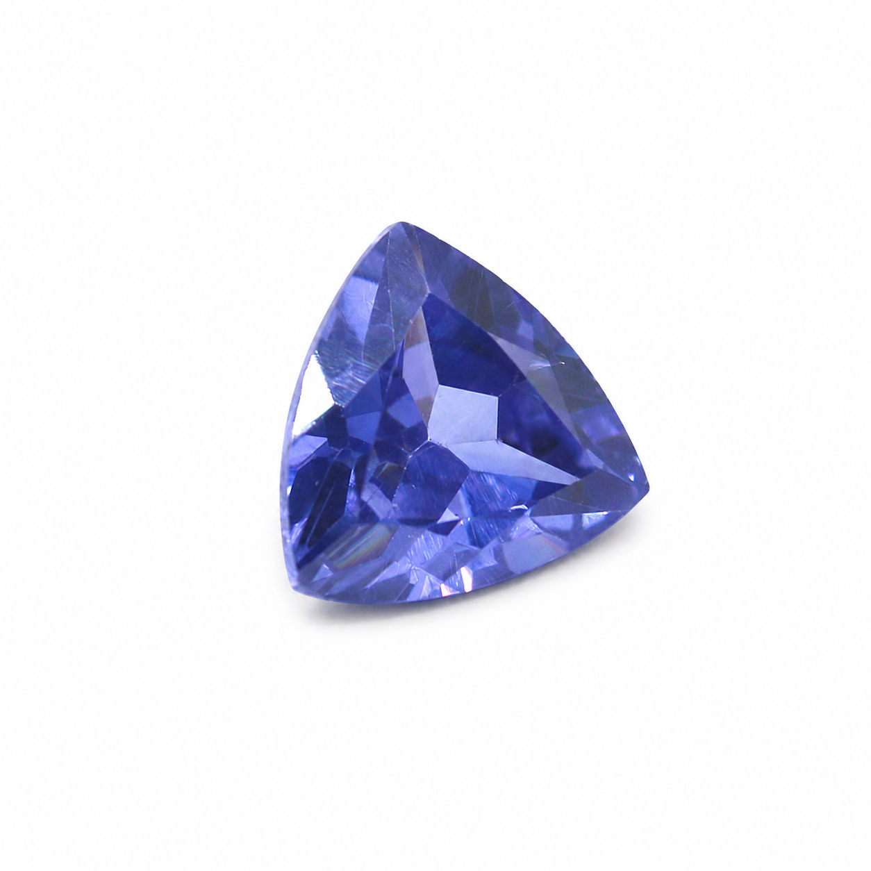 Cubic Zirconia (Tanzanite Color) Trillion Faceted