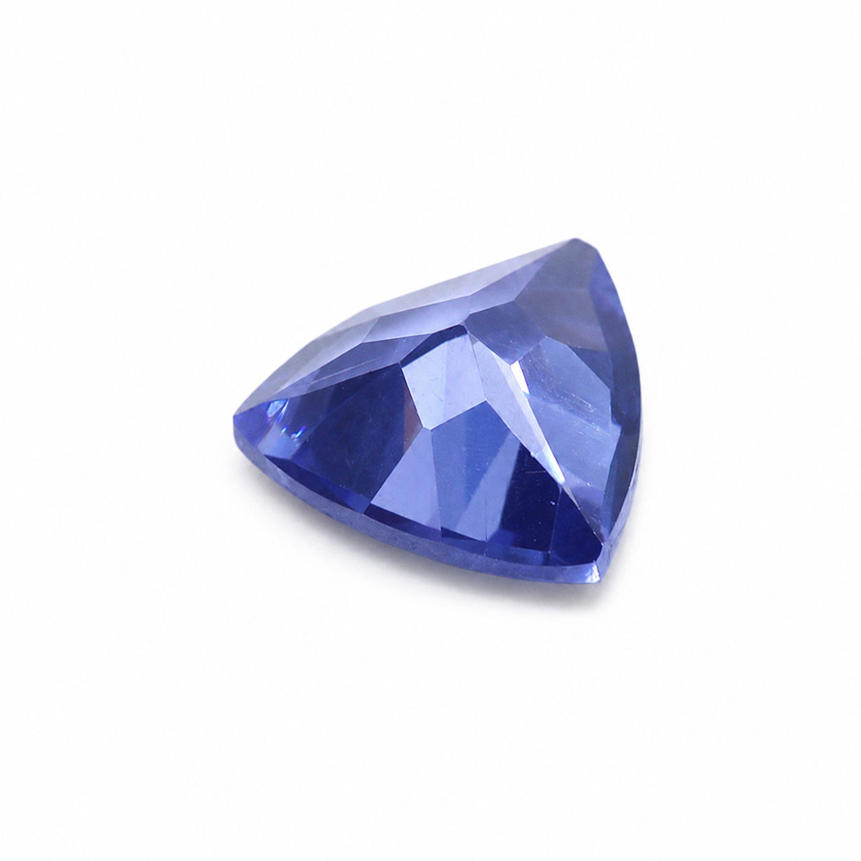 Cubic Zirconia (Tanzanite Color) Trillion Faceted