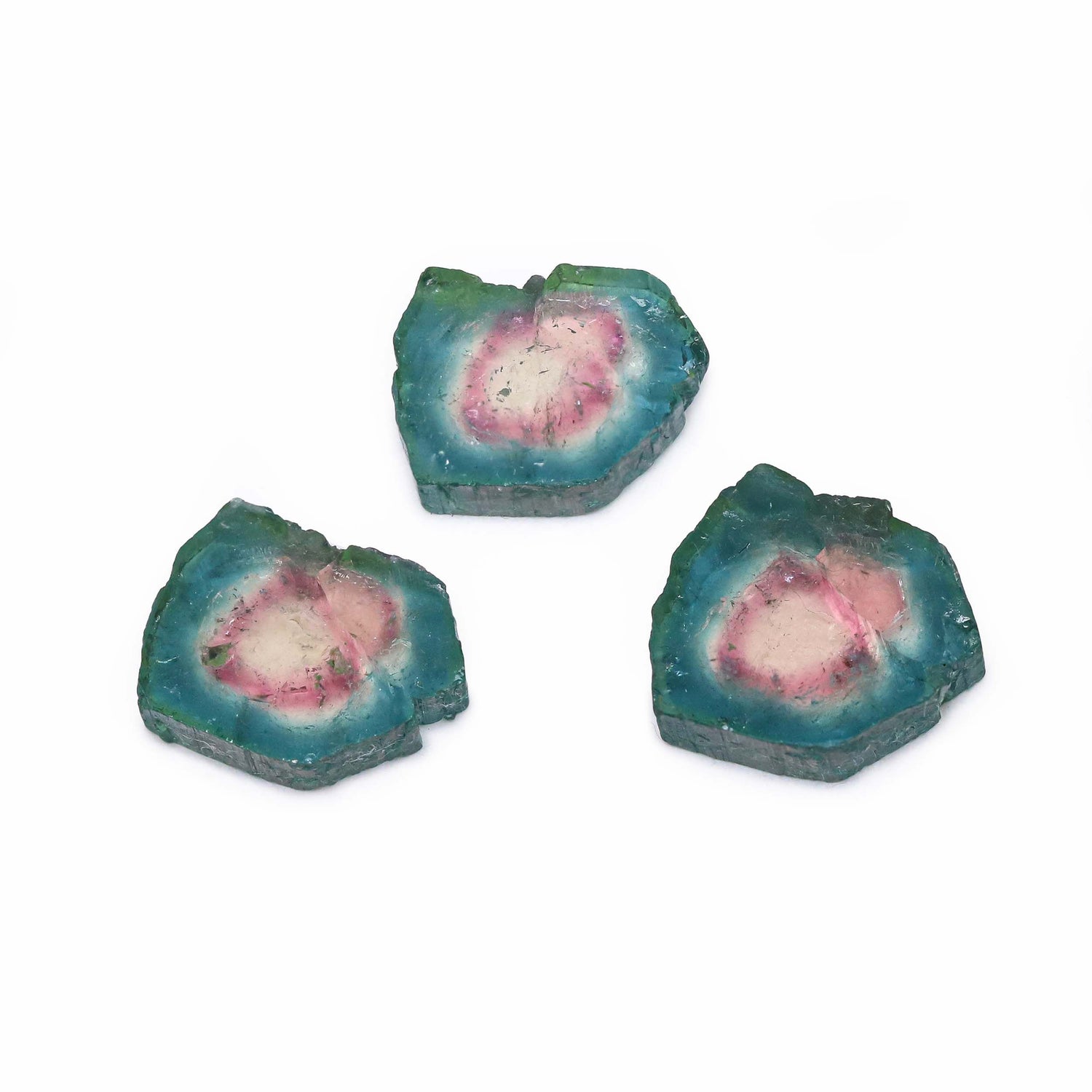 Watermelon Tourmaline 15x11mm To 15x13mm Slices