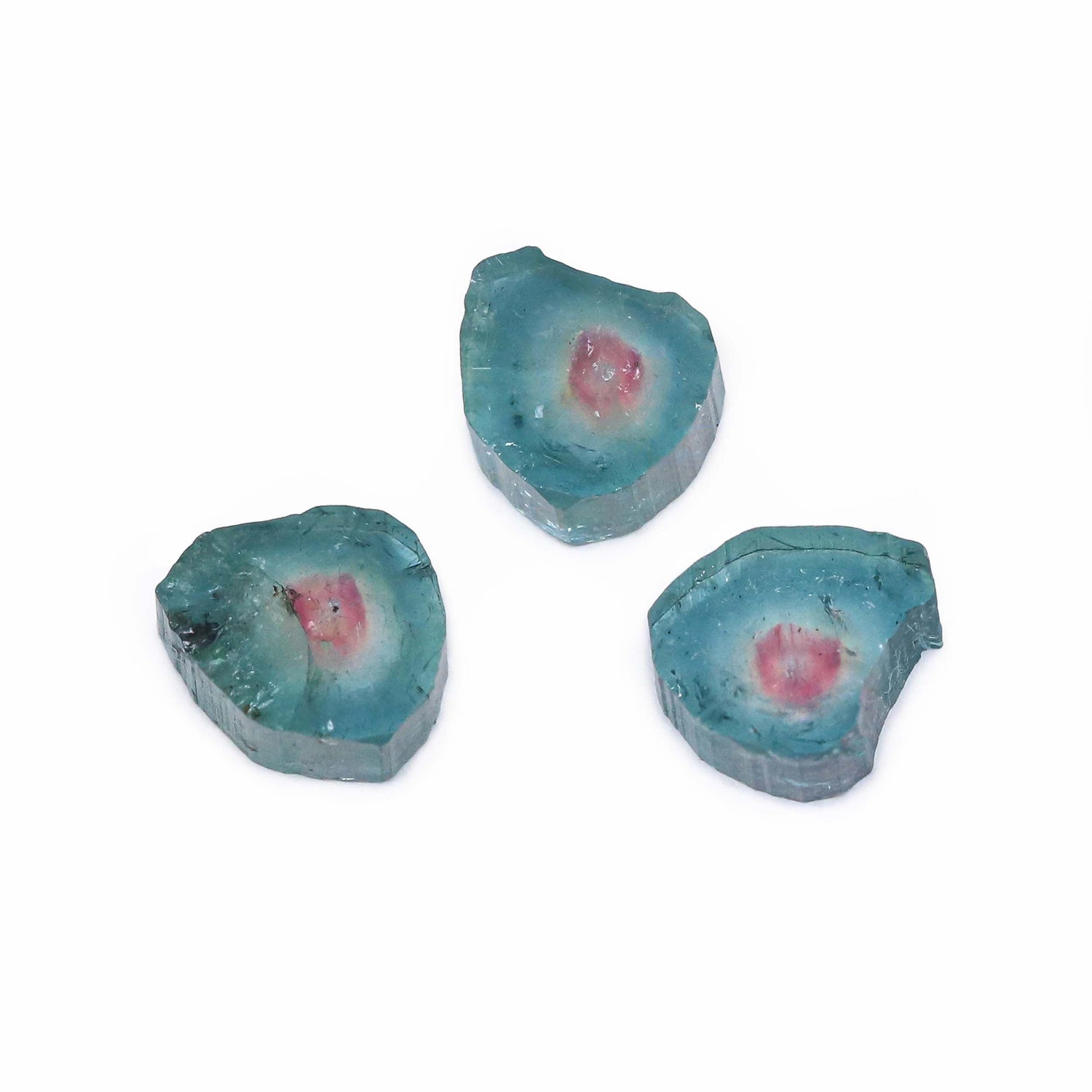 Watermelon Tourmaline 9x8mm Slices
