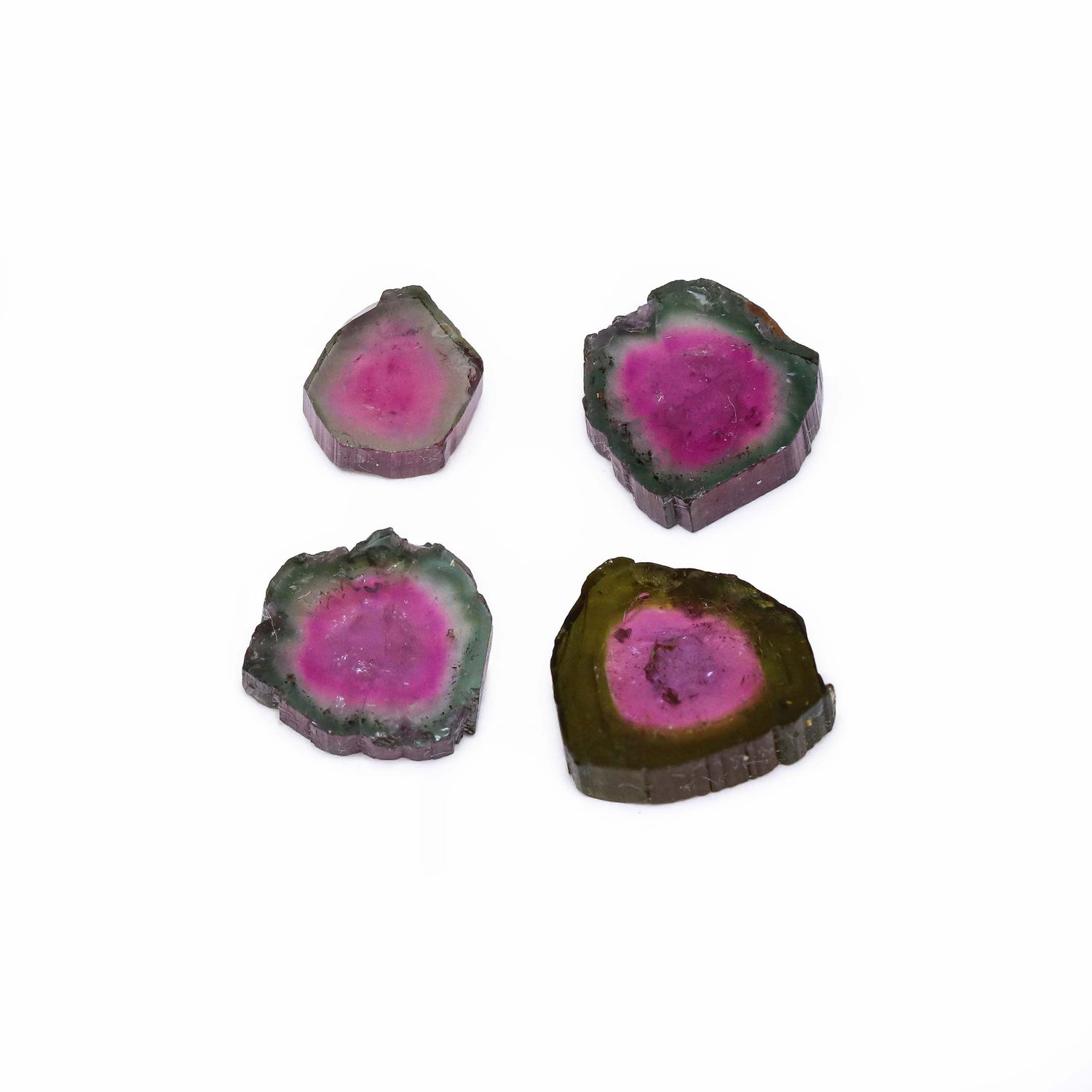Watermelon Tourmaline 9x8mm to 13.50x11.50mm Slices