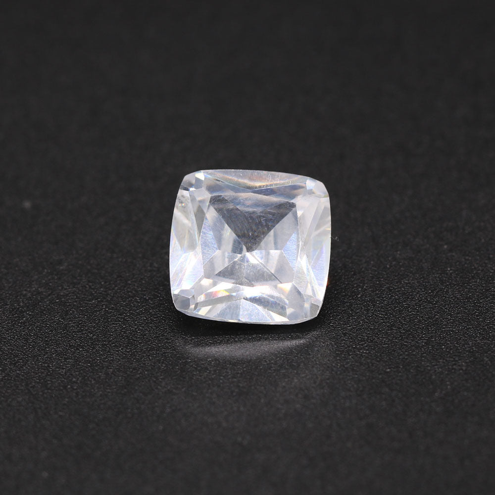 Cubic Zirconia (White Color) Cushion Faceted
