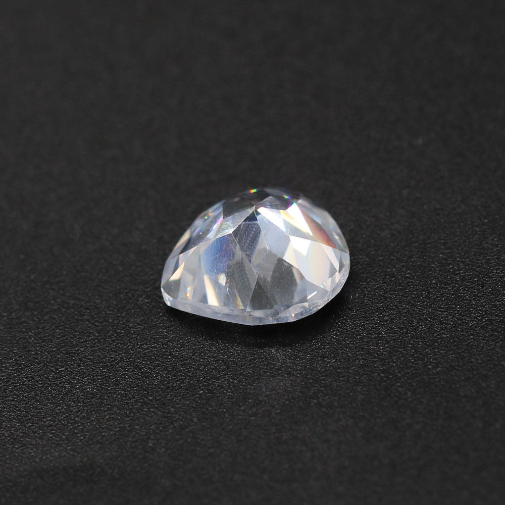 Cubic Zirconia (White Color) Heart Shape Faceted