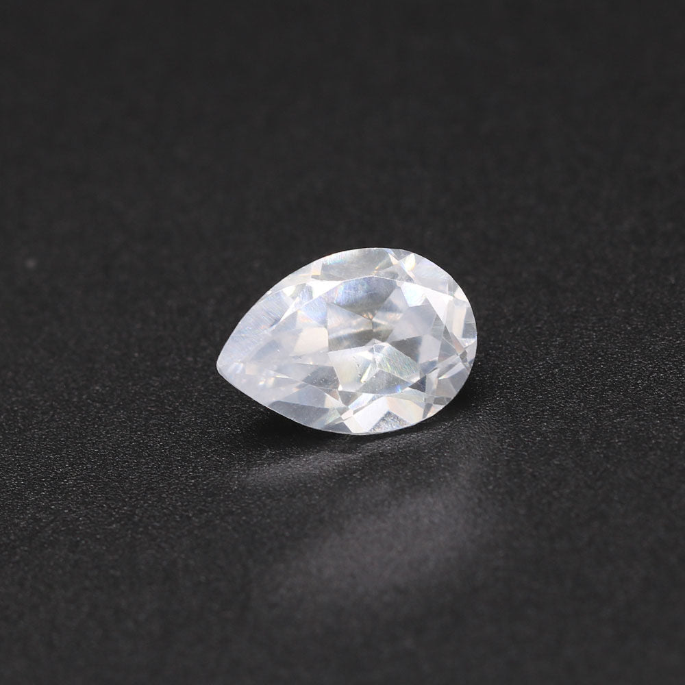 Cubic Zirconia (White Color) Pear Faceted