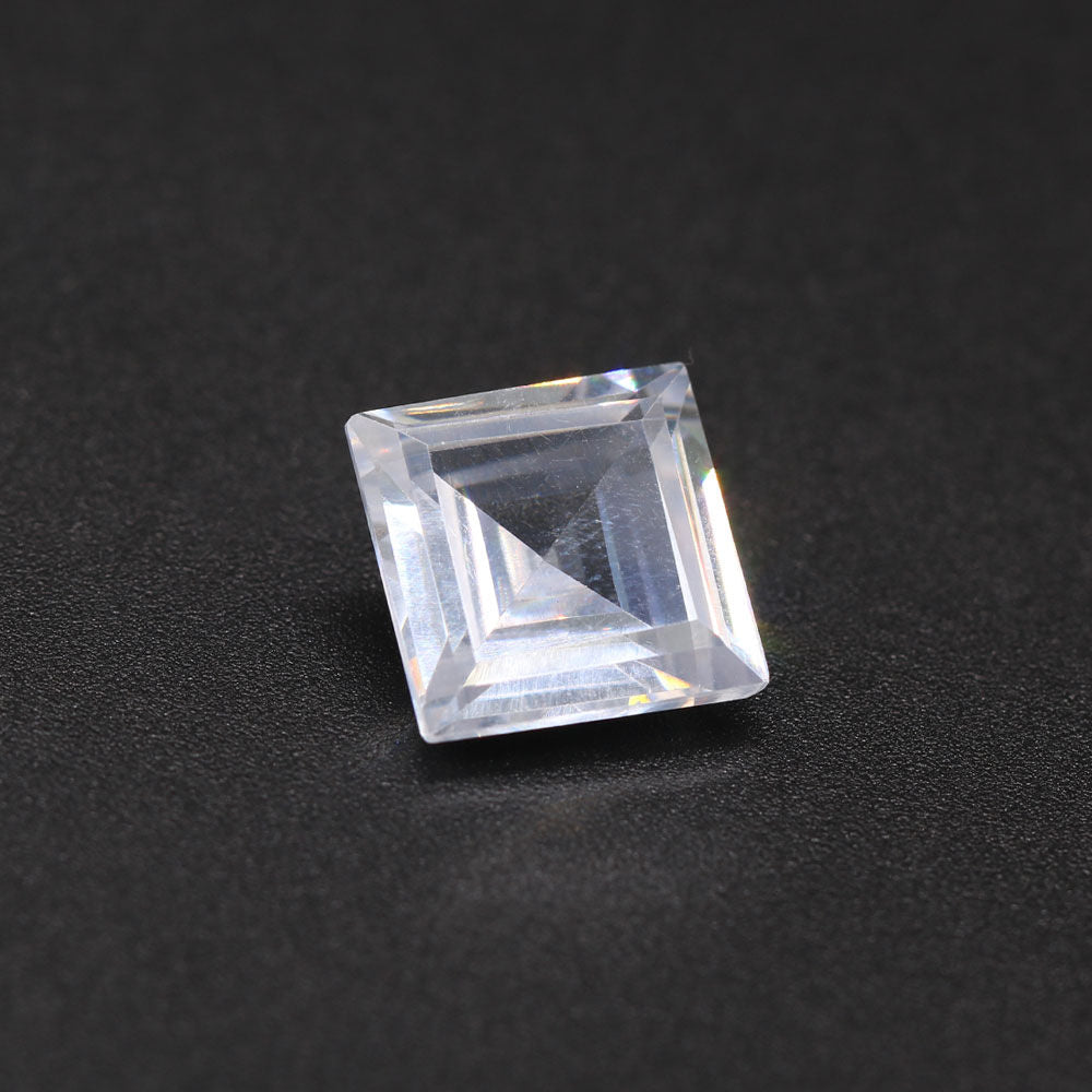 Cubic Zirconia (White Color) Square Faceted