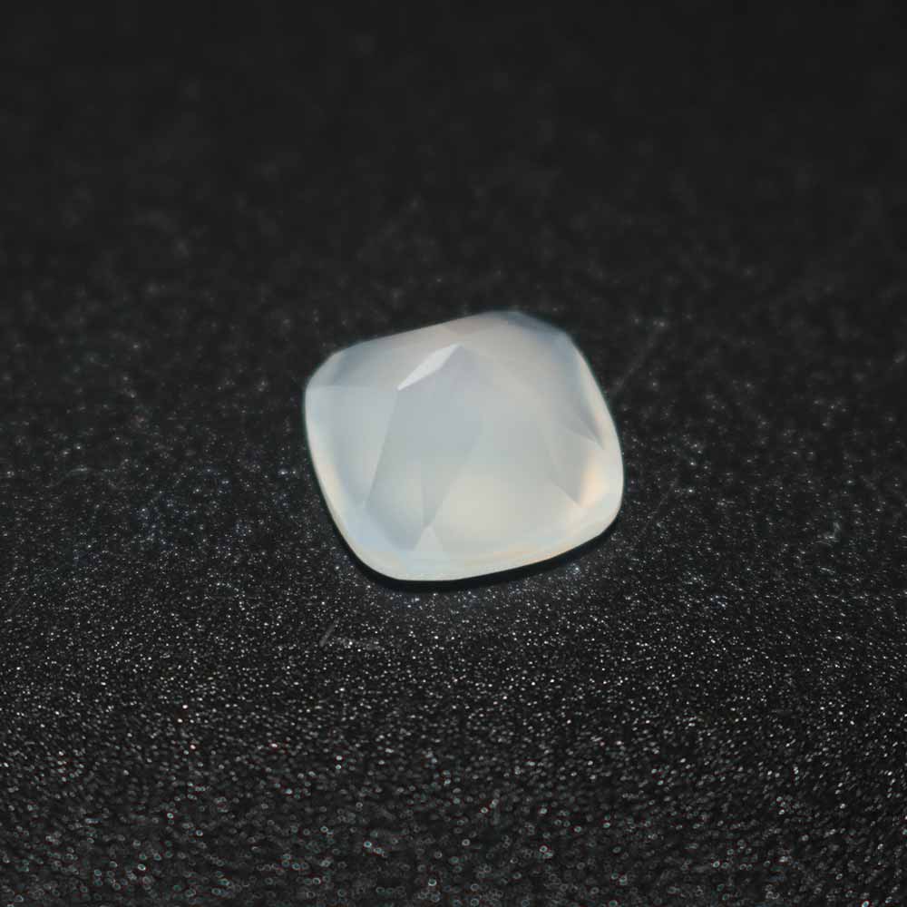 White Onyx Cushion Faceted