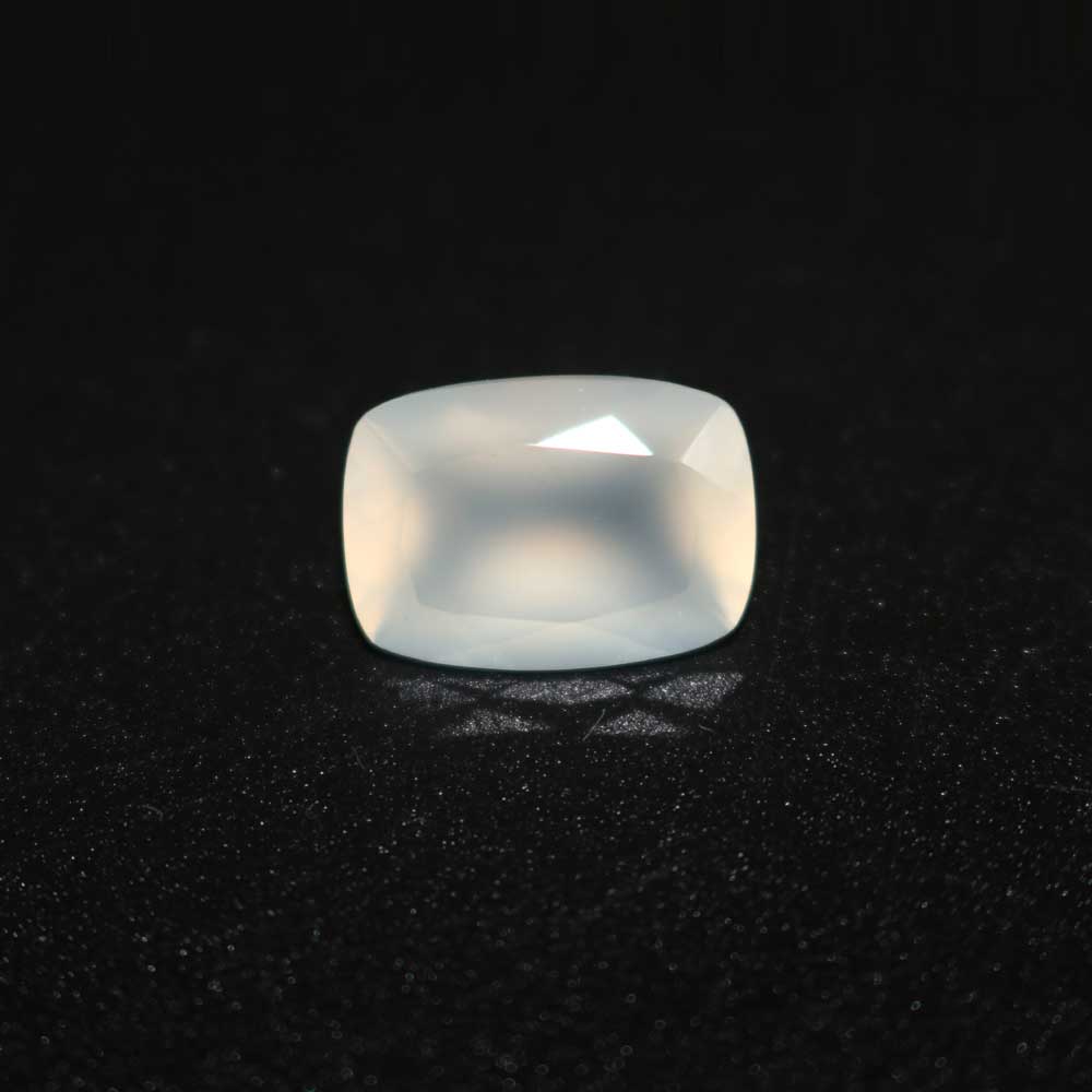 White Onyx Elongated Cushion Faceted