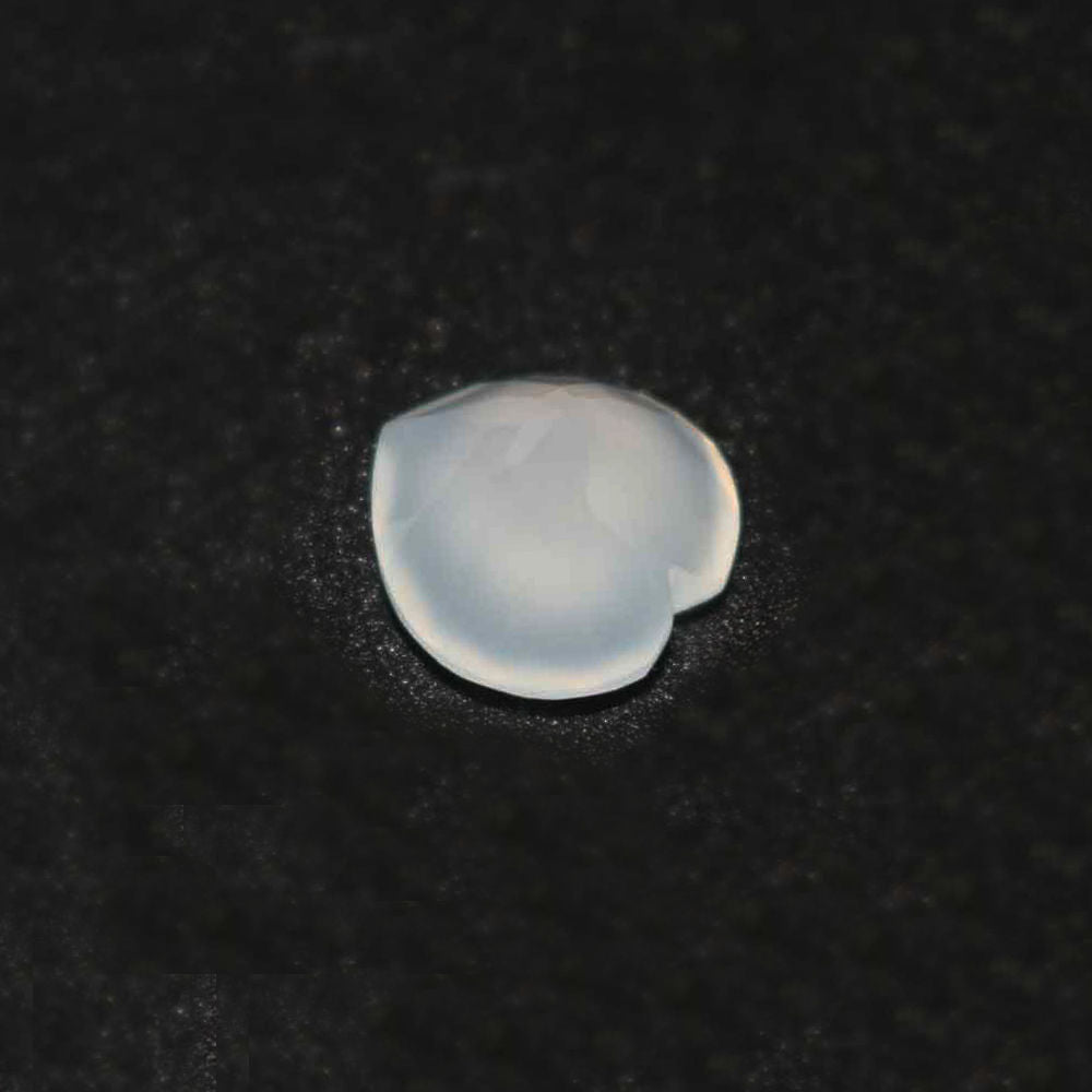 White Onyx Heart Shape Faceted