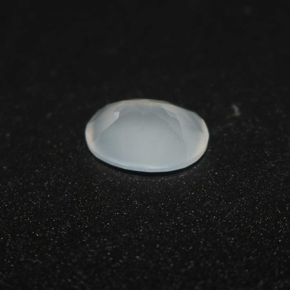 White Onyx Oval Faceted