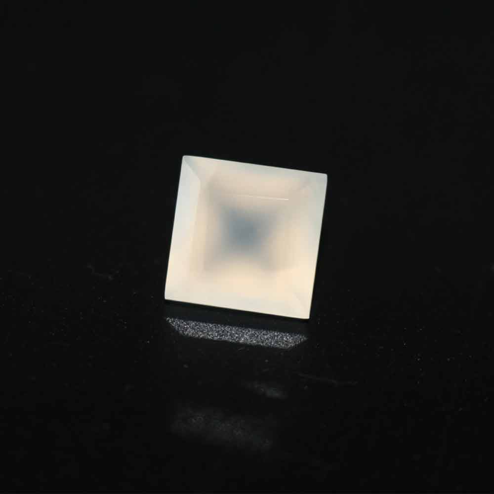 White Onyx Square Faceted