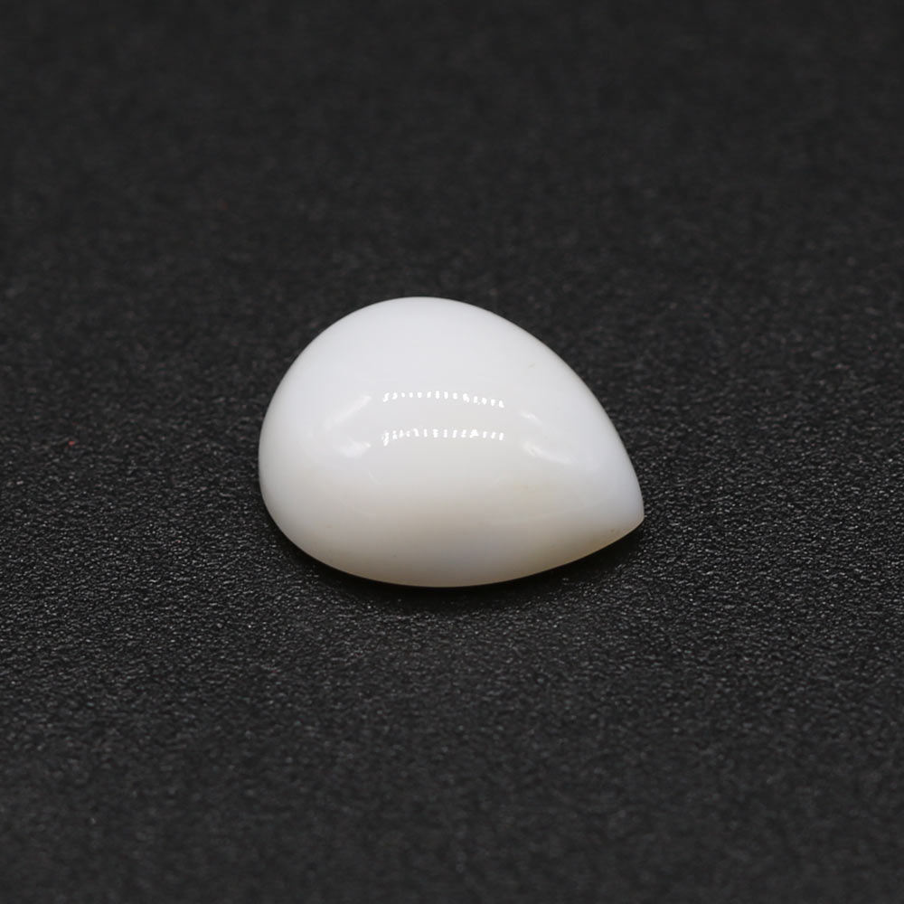 White Opal Pear Cabochon