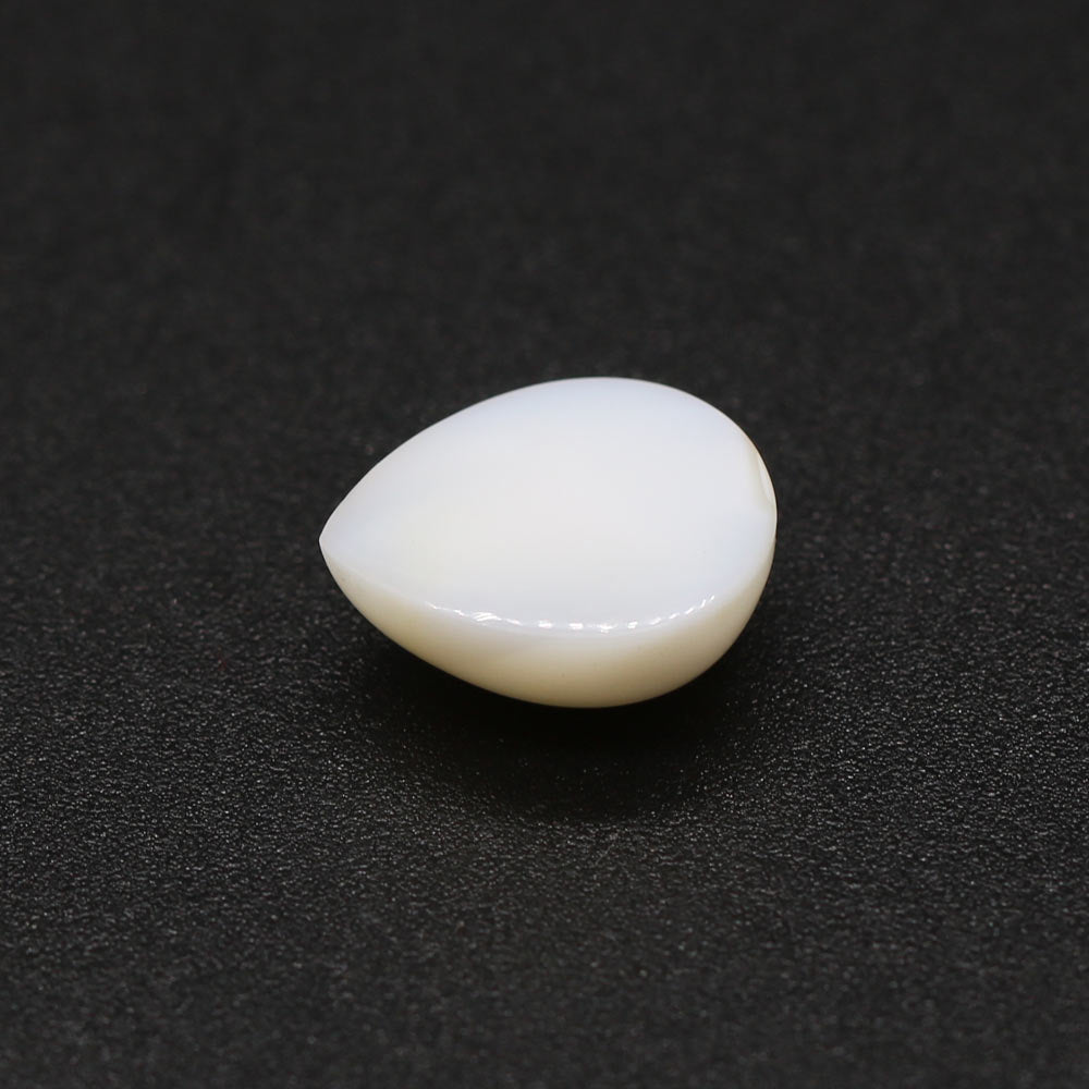 White Opal Pear Cabochon