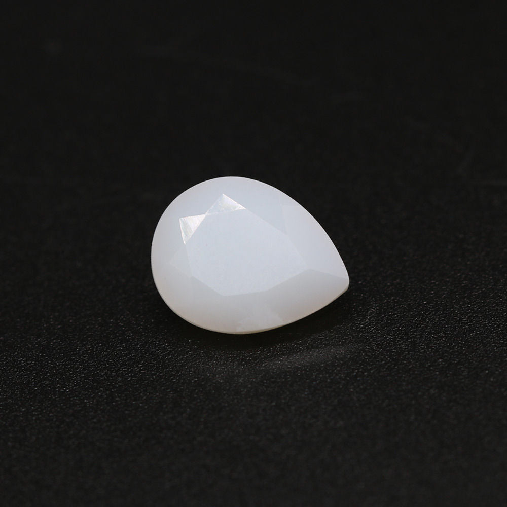 White Opal Pear Faceted