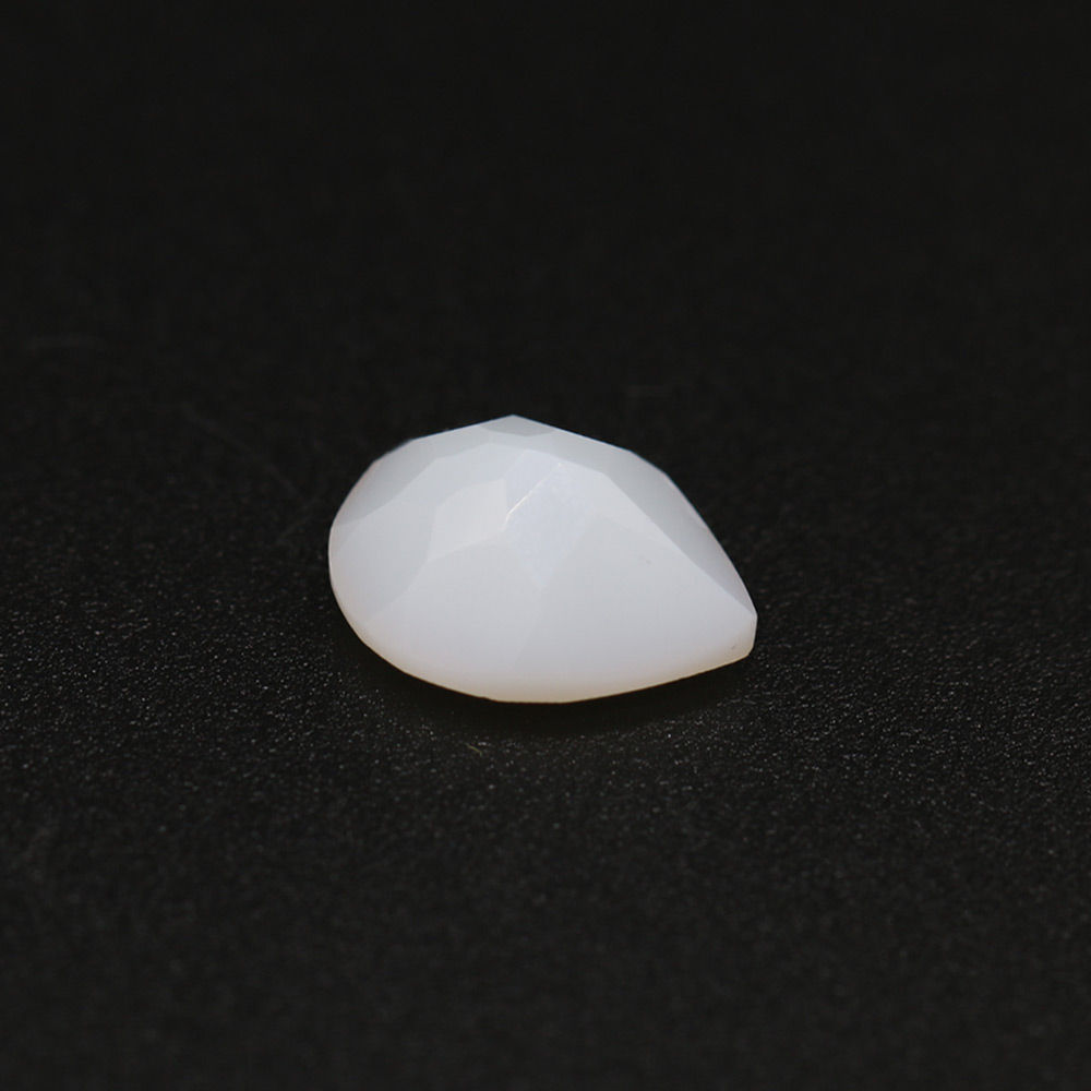White Opal Pear Faceted