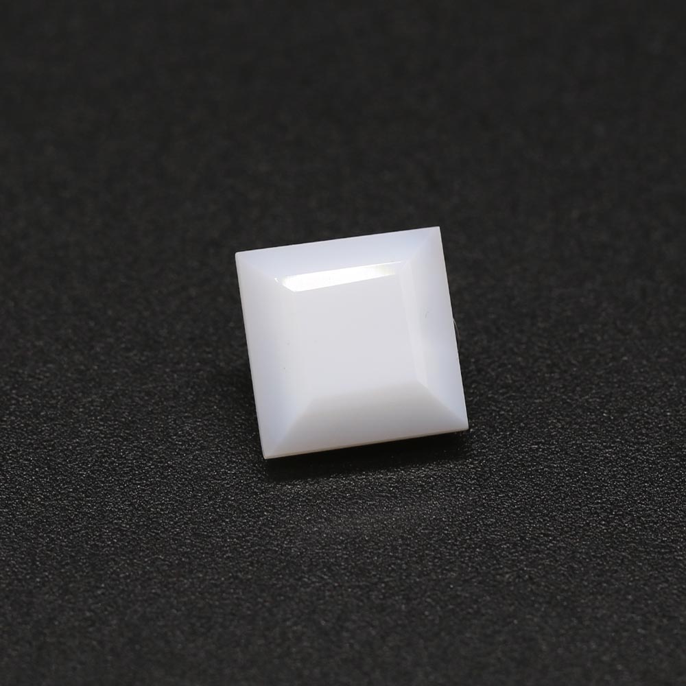 White Opal Square Faceted