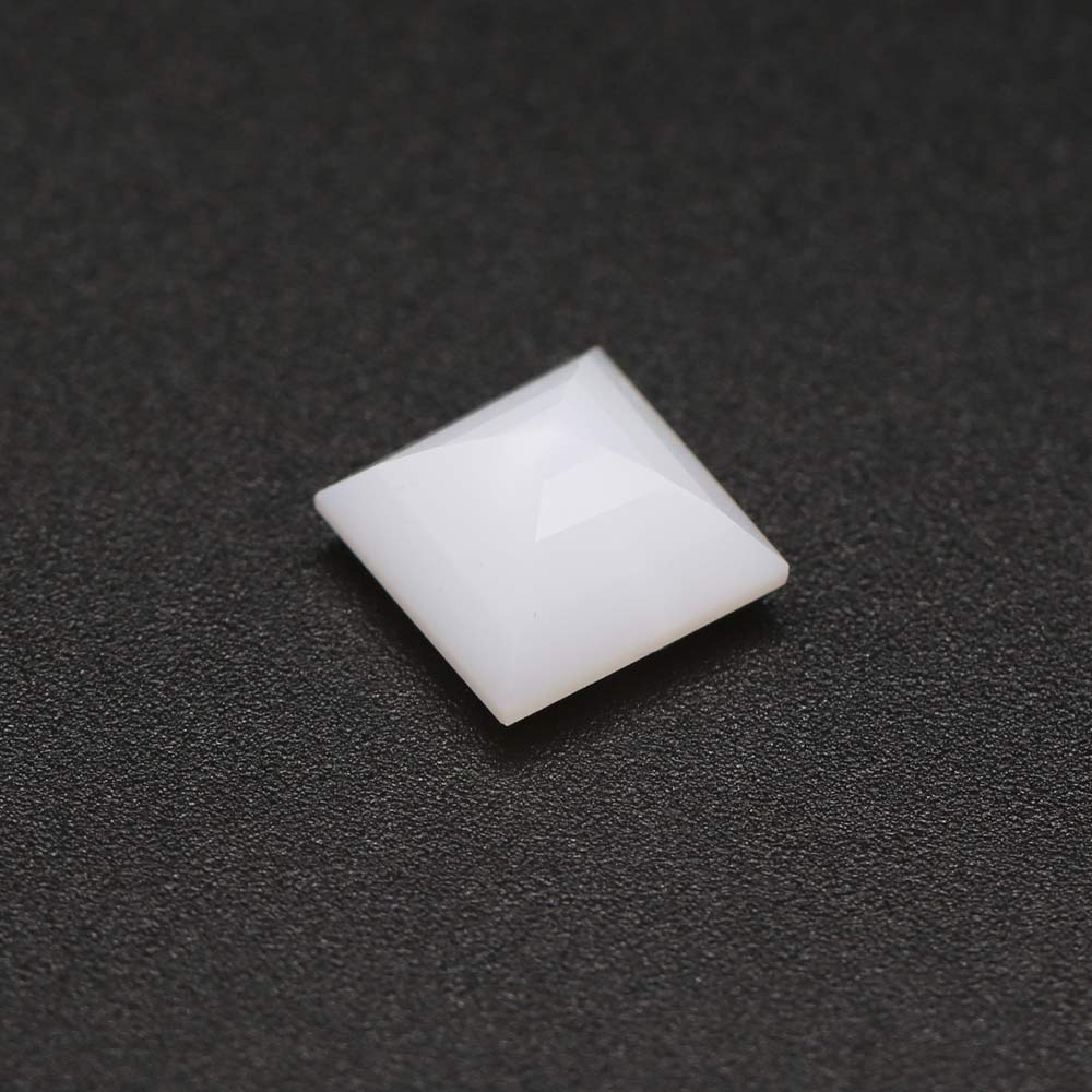 White Opal Square Faceted