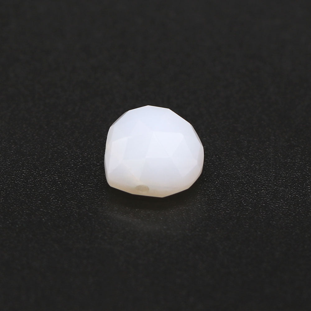White Opal Heart Shape Briolette (Tabeez) (Side Drill)