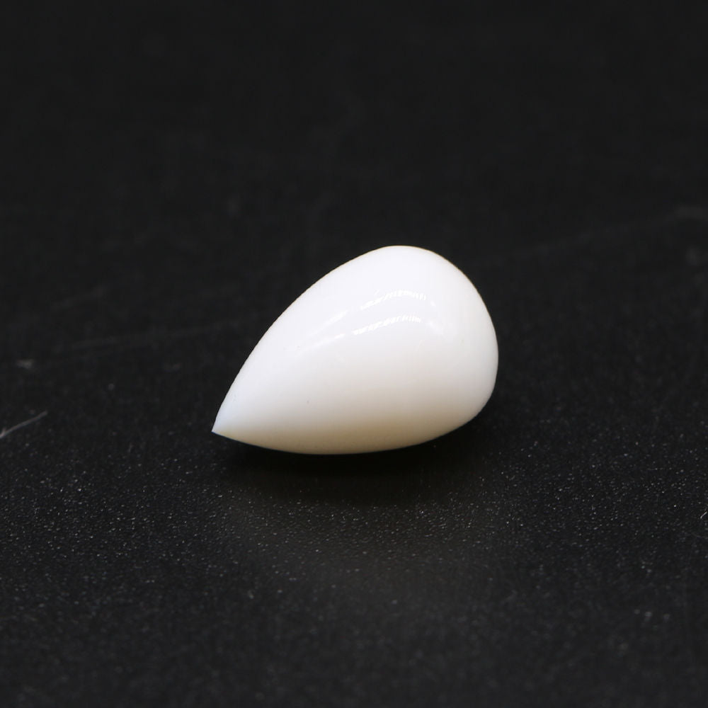 White Opal Smooth Drops Briolette (Full Drill)